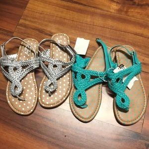 NWT girls sandals